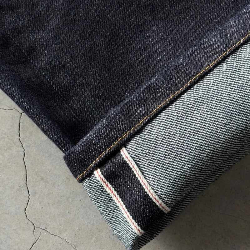 Y2K Baggy Jeans Cherry Blossom Selvedge Embroidery Denim Pants Men Women Denim Fabric American Hiphop Streetwear Wide Leg Jeans